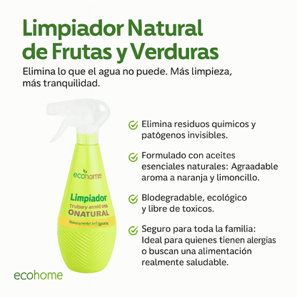 Limpiador De Frutas Y Verduras - Ecohome x500ml
