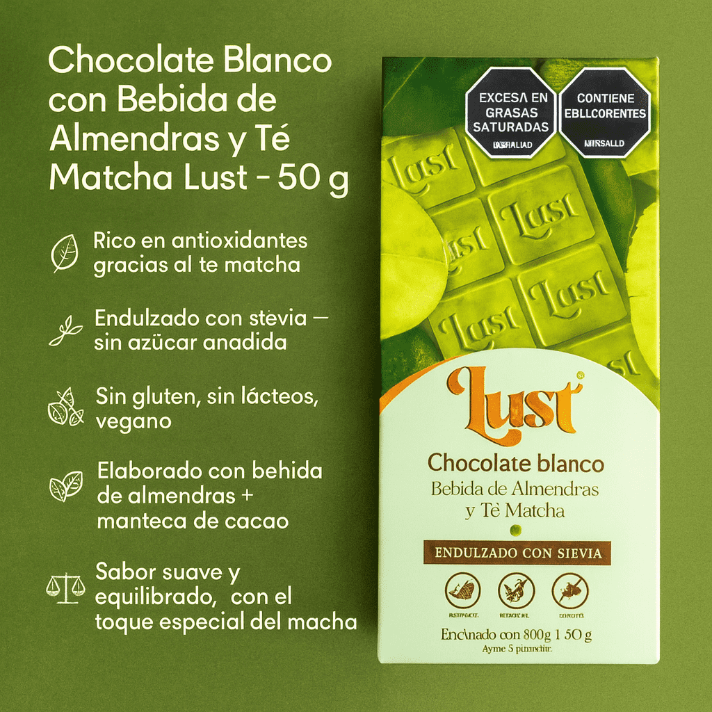 Barra De Chocolate 80% Cacao - Lust x50g