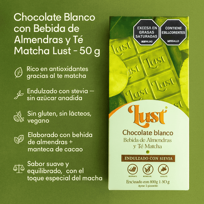Barra De Chocolate 80% Cacao - Lust x50g