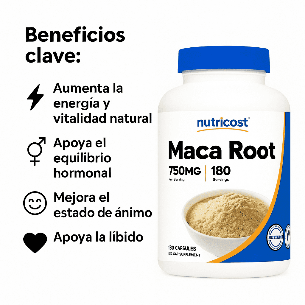 Extracto De Maca - Nutricost x180caps