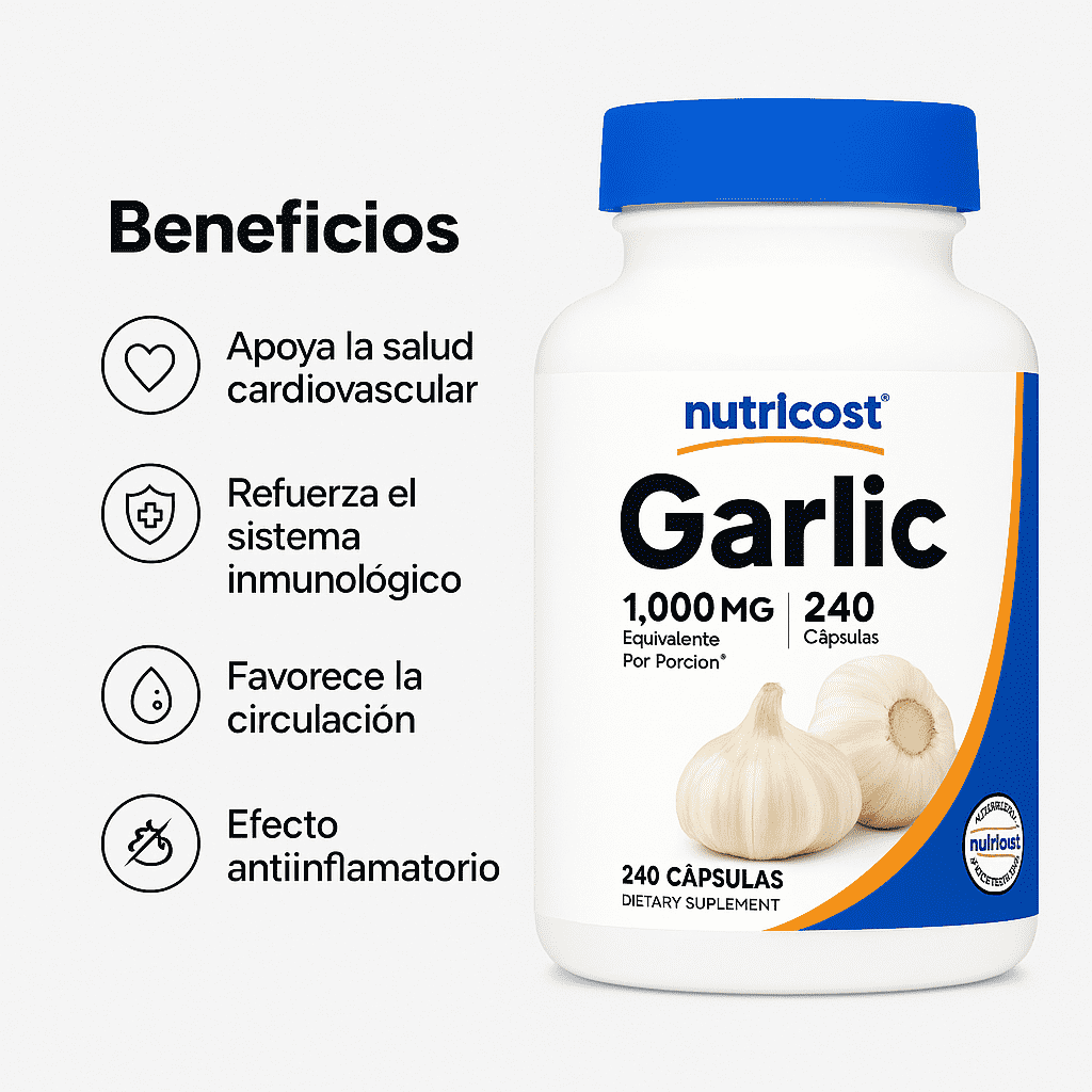 Garlic - Nutricost (Ajo en Capsulas) x240caps