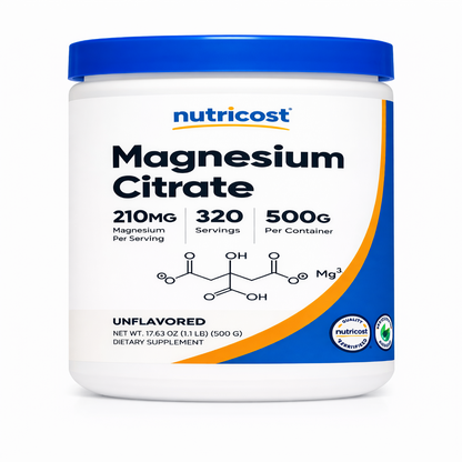 Citrato de Magnesio en Polvo - Nutricost x500g