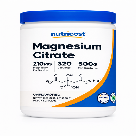 Citrato de Magnesio en Polvo - Nutricost x500g