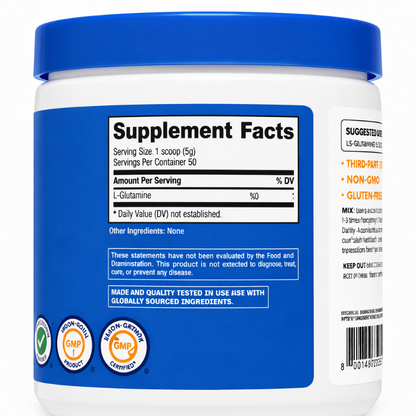 L-Glutamina en polvo - Nutricost x250g