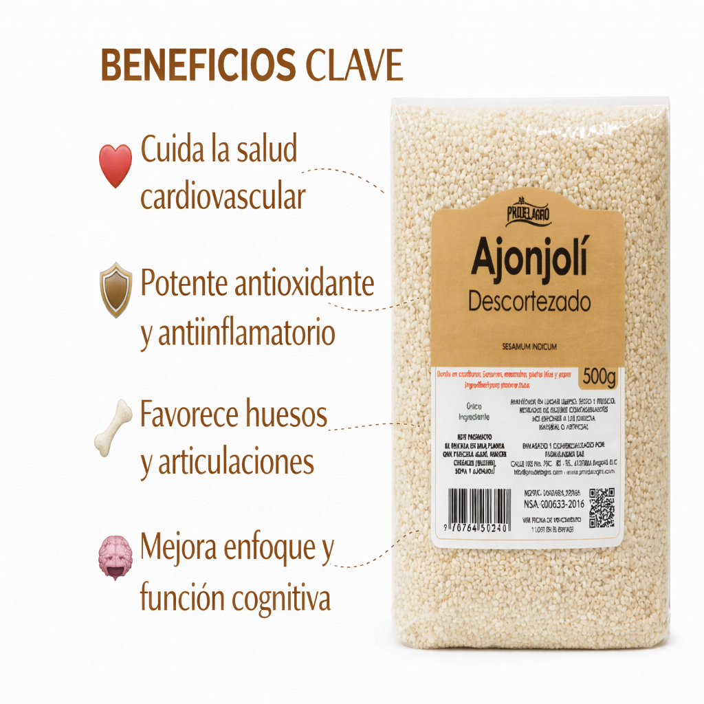 Ajonjolí Descortezado - Prodelagro x500g