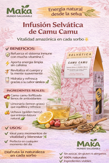 Infusión Camu Camu - Selvática x12unid