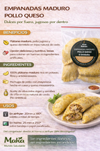 Empanada de Maduro (Pollo Queso) Vive Raíces - Comida Real x6unid
