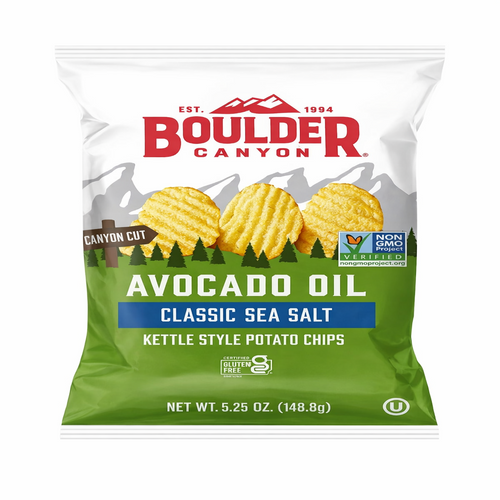 Papas Estilo Kettle en Aceite de Aguacate - Boulder Canyon x5,25onzas