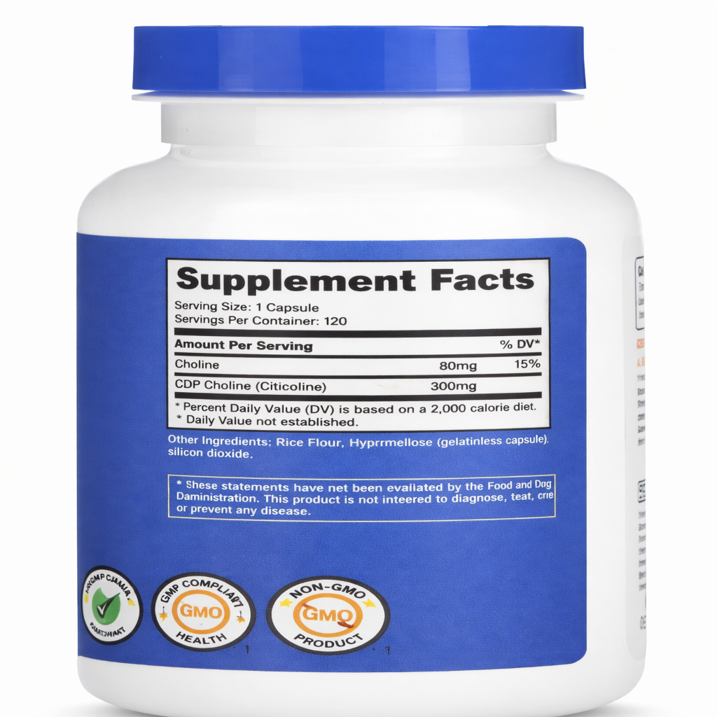 CDP Choline - Nutricost x120caps