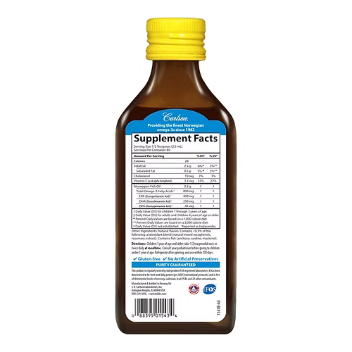 Fish Oil Kids - Jarrow Formulabs Omega 3 Niños x200ml