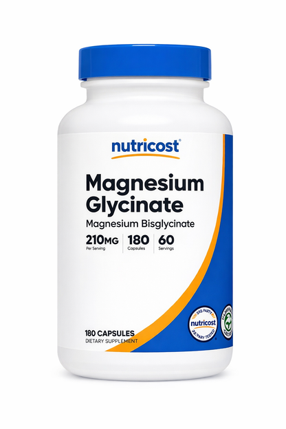 Glycinato de Magnesio - Nutricost x180caps