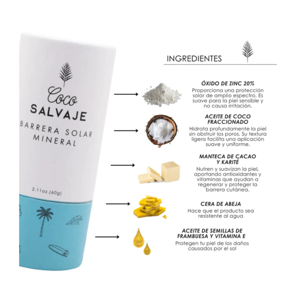 Barrera Solar - Coco Salvaje x60g