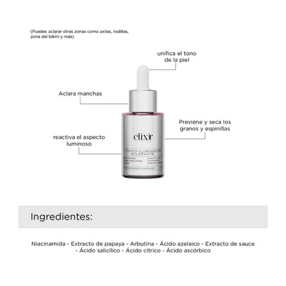 Tónico Iluminador Aclarante - Elixir x30ml