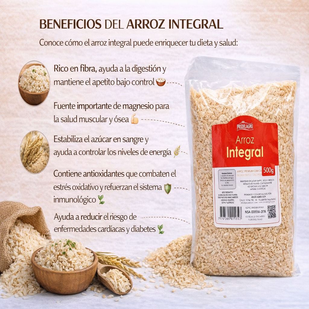Arroz Integral - Prodelagro x500g