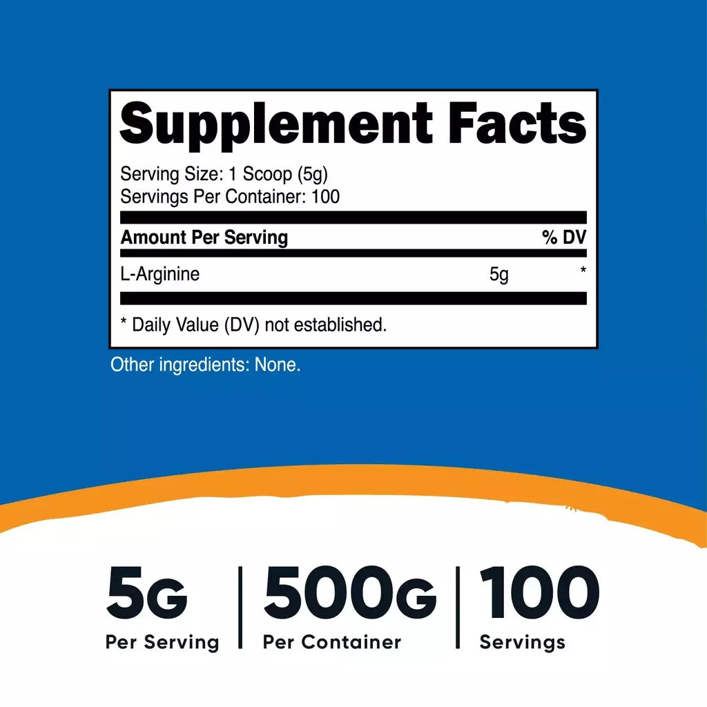 L-Arginine - Nutricost x500g