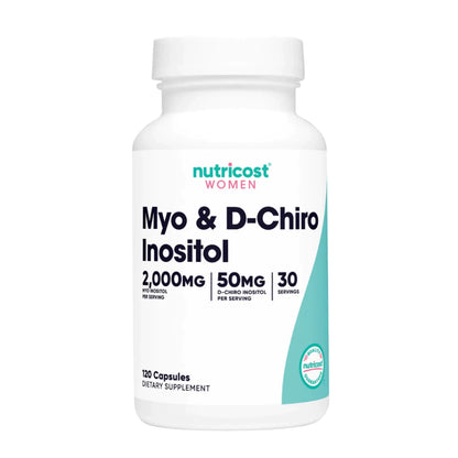 MYO & D-Chiro Inositol - Nutricost x120caps