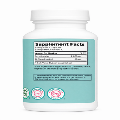 MYO & D-Chiro Inositol - Nutricost x120caps
