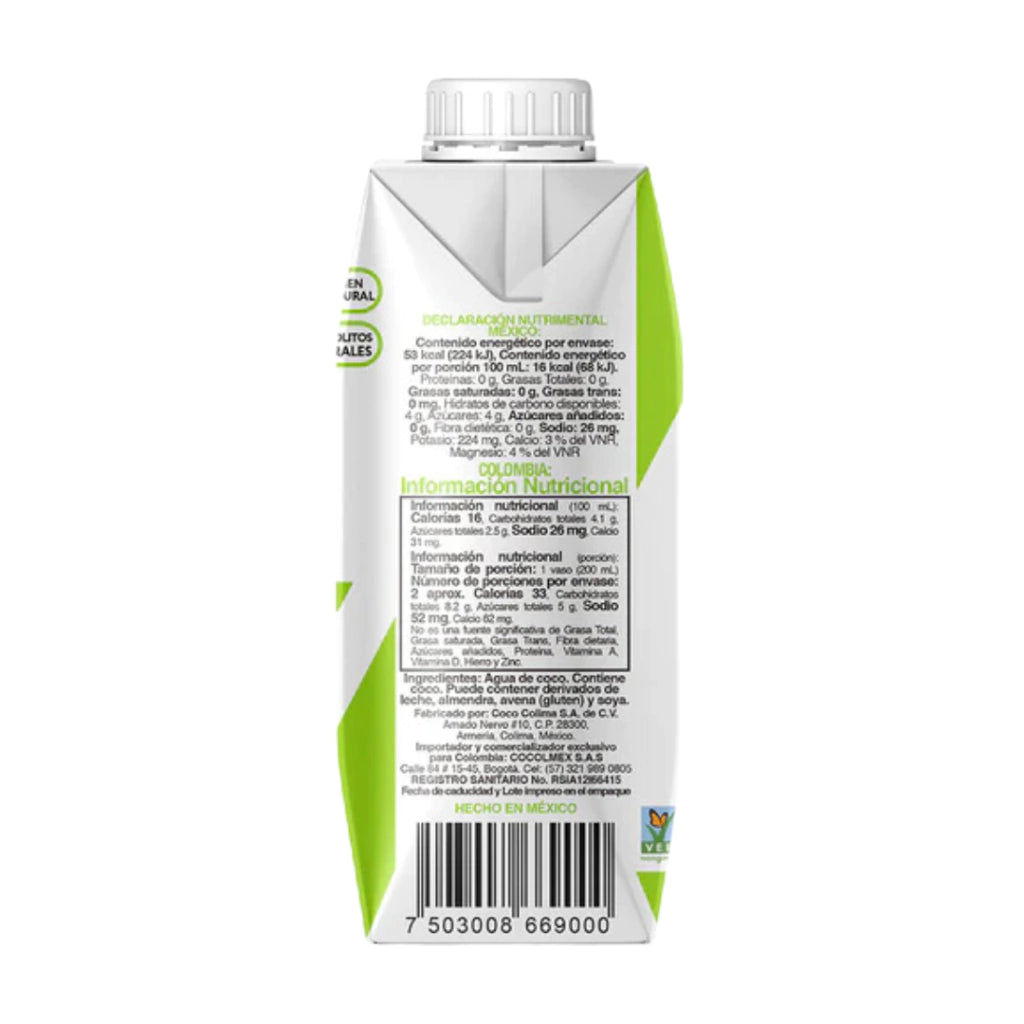 Agua De Coco - A DE COCO x330ml