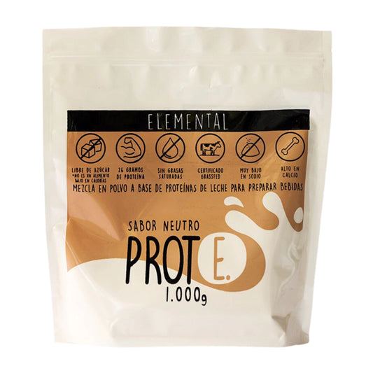 Proteína A Base De Leche Sabor Neutro - Elemental x1000gr