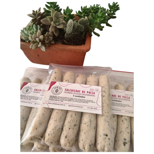 SALCHICHA DE POLLO x 5 UNID - COMIDA REAL