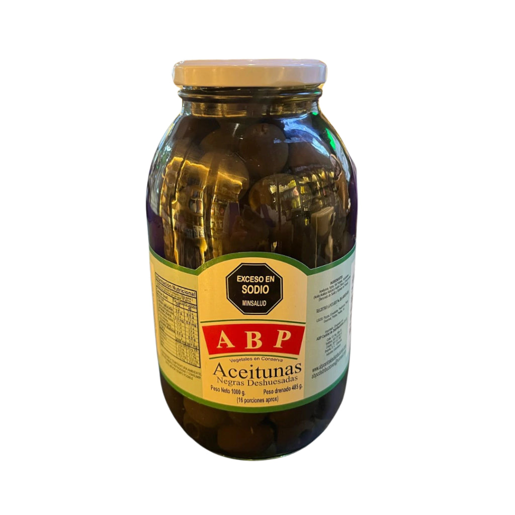 Aceitunas Negras Deshuesadas - ABP x1000ml