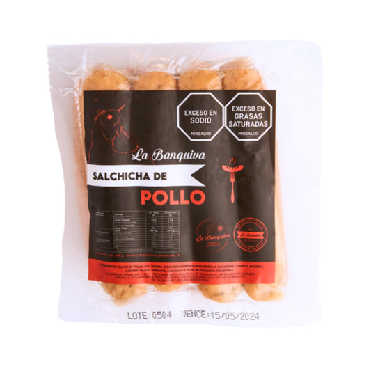 Salchicha De Pollo - LA BANQUIVA x8unid