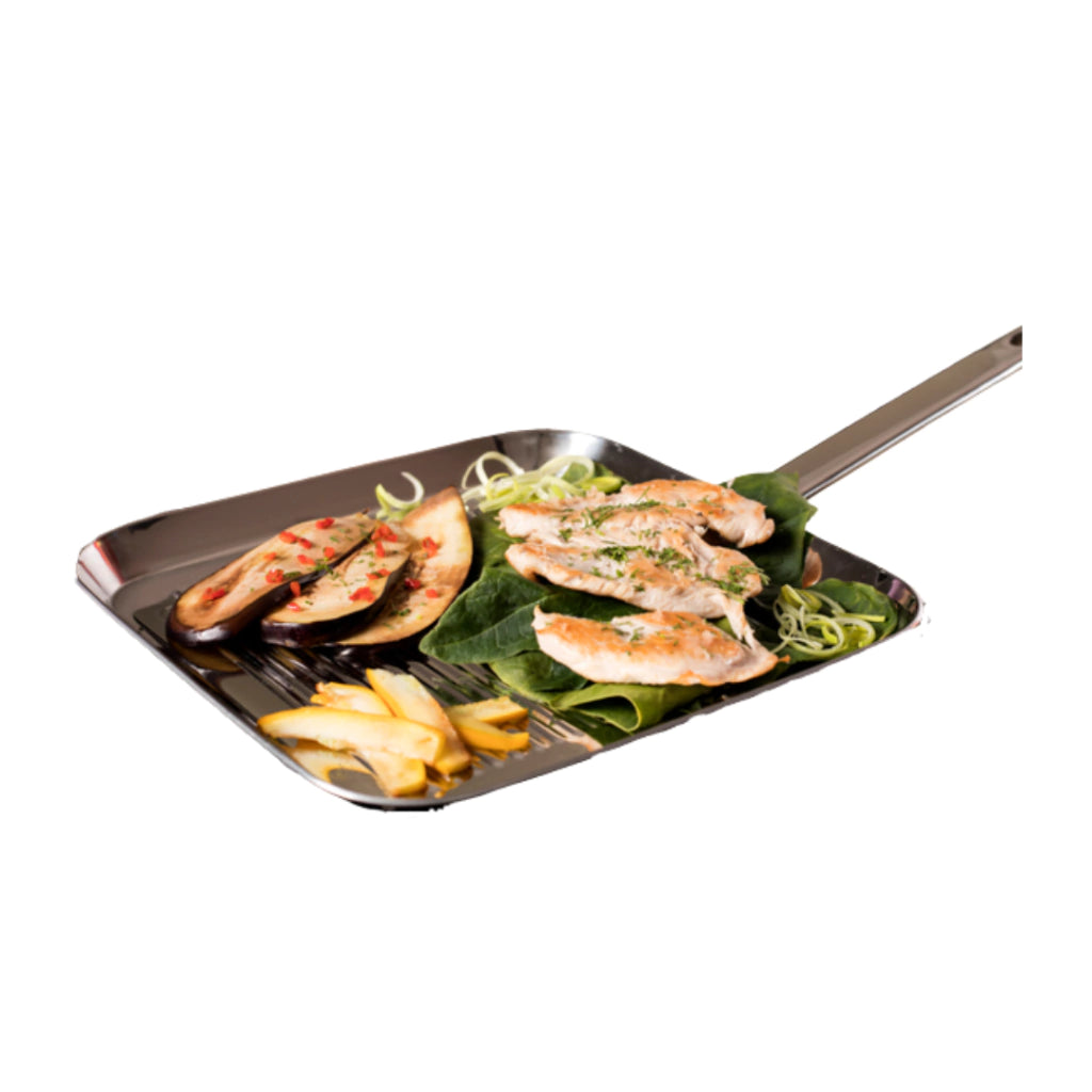 PLANCHA ASADORA EN ACERO QUIRURGICO 316 L