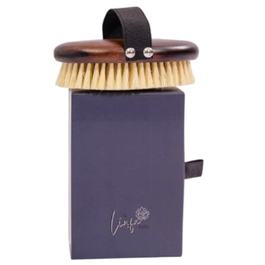 Cepillo En Seco Oscuro Para Masajes Linfaticos - Linfa Feliz