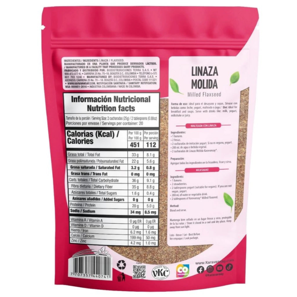 Linaza Molida - Karavansay x500g