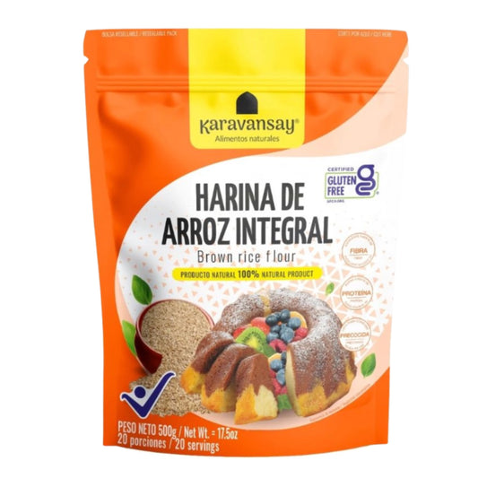 Harina De Arroz Integral - Karavansay x500g