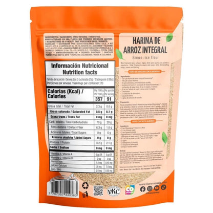 Harina De Arroz Integral - Karavansay x500g