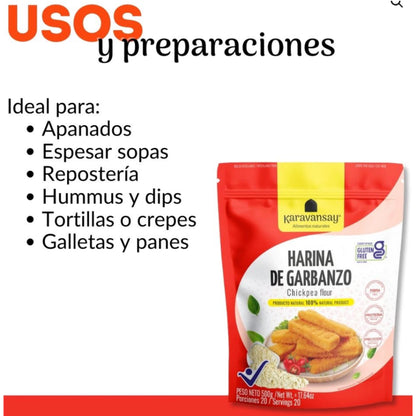 Harina De Garbanzo - Karavansay x500g