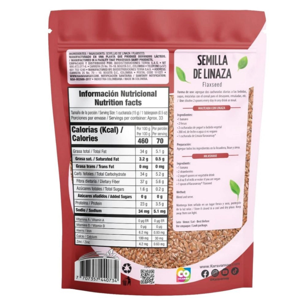 Semillas De Linaza - Karavansay x500g