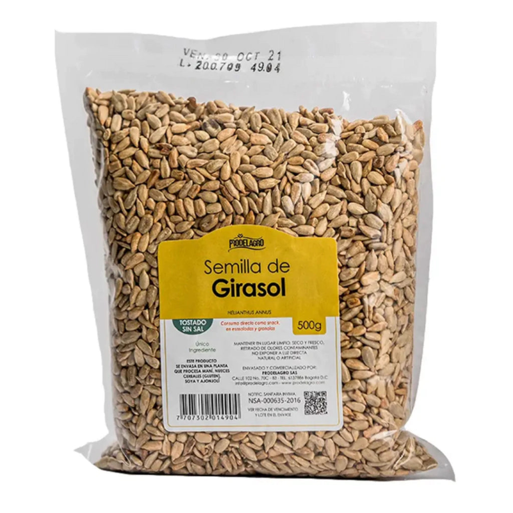 Semillas De Girasol Sin Sal - Prodelagro x500g