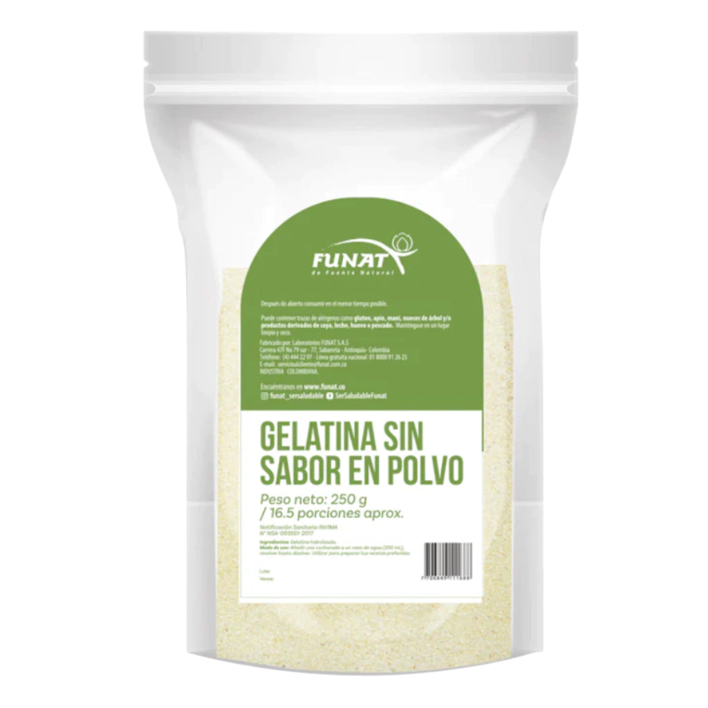 Gelatina Sin Sabor - Funat x250g