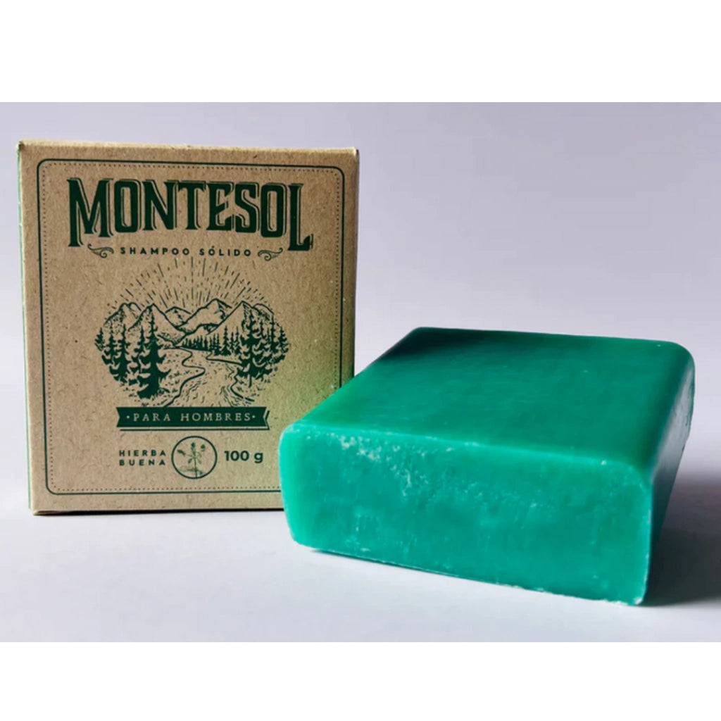 Shampoo Sólido Montesol para Hombres - Café (100 g)