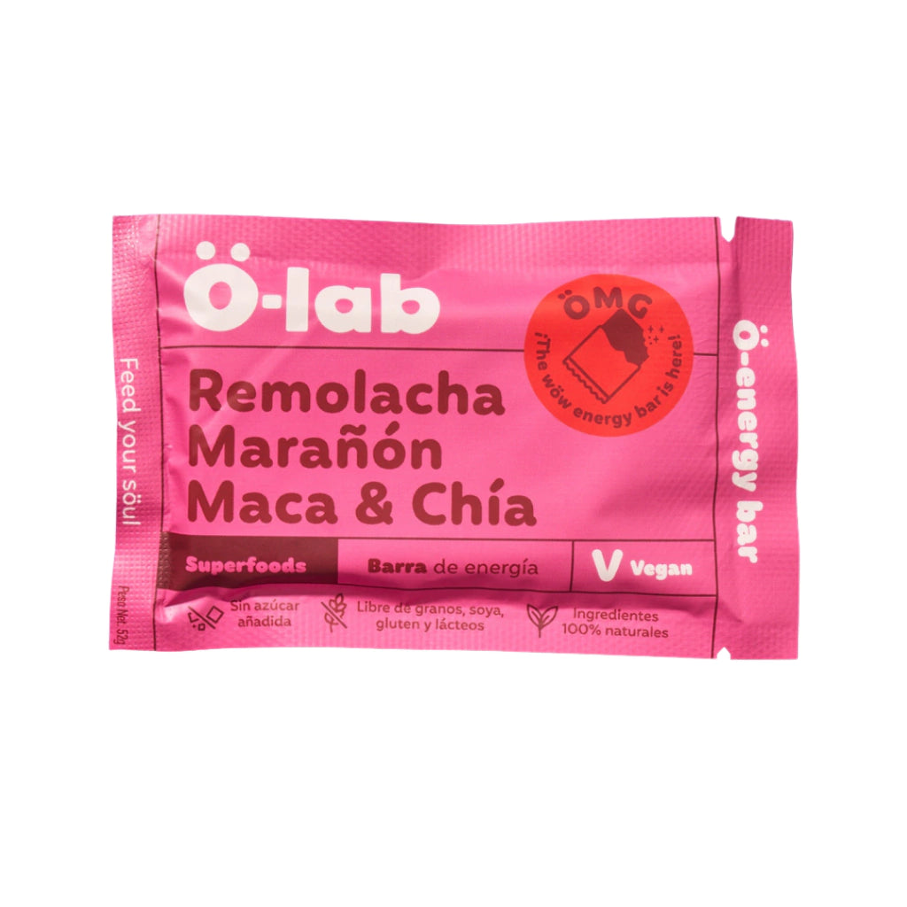 Barra de Energia Vegana Beetlicious - O-lab x52gr