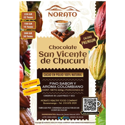 Cacao Orgánico en Polvo - Norato x150gr