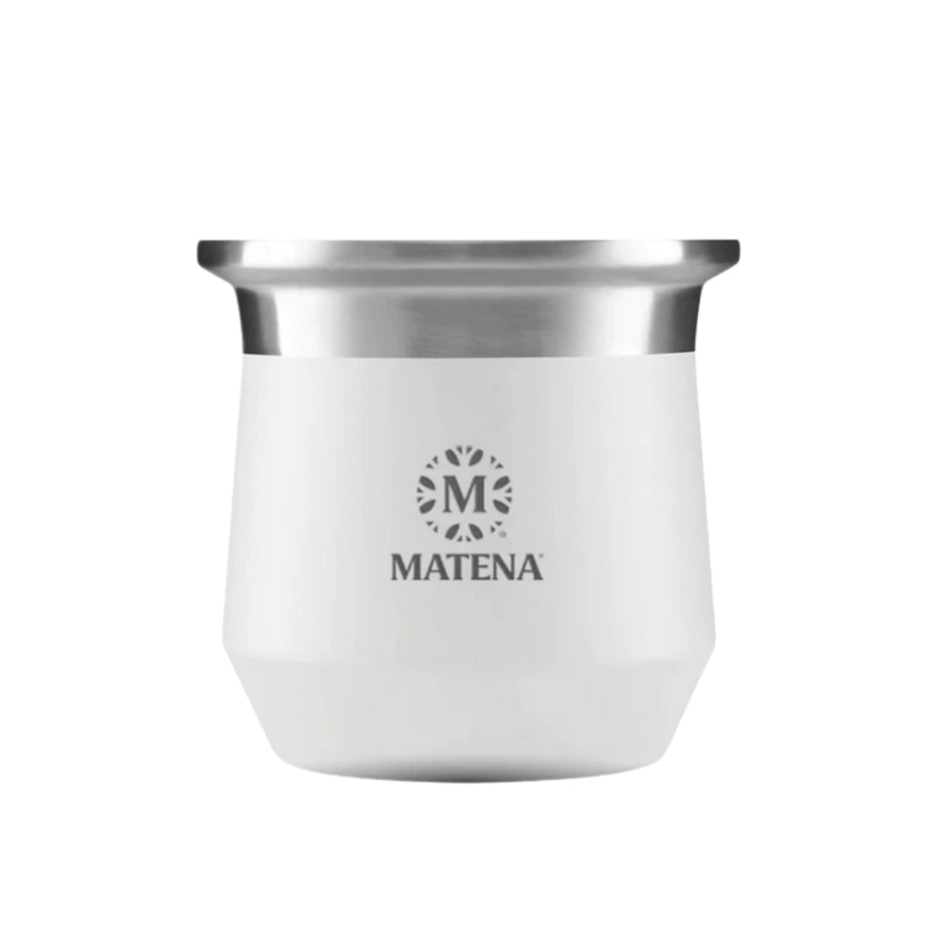 Mate de Acero "Amazonas" Blanco - Matena