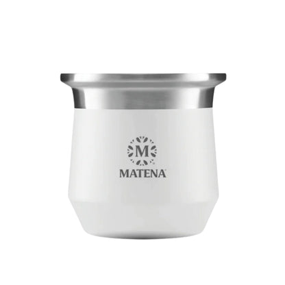 Mate de Acero "Amazonas" Blanco - Matena