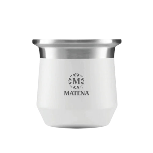 Mate de Acero "Amazonas" Blanco - Matena