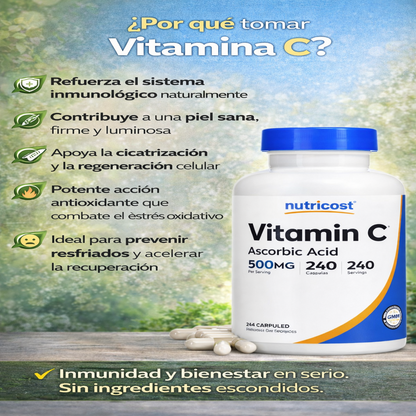 Vitamina C - Nutricost x240caps