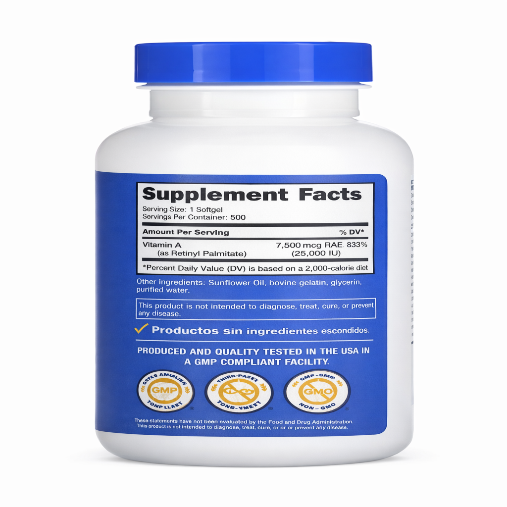 Vitamina A - Nutricost x500caps